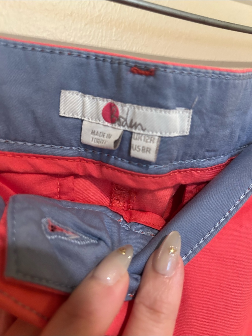 Boden Women’s Coral Straight Leg Chinos   98% Cotton Like New Size 8 - Picture 3 of 7